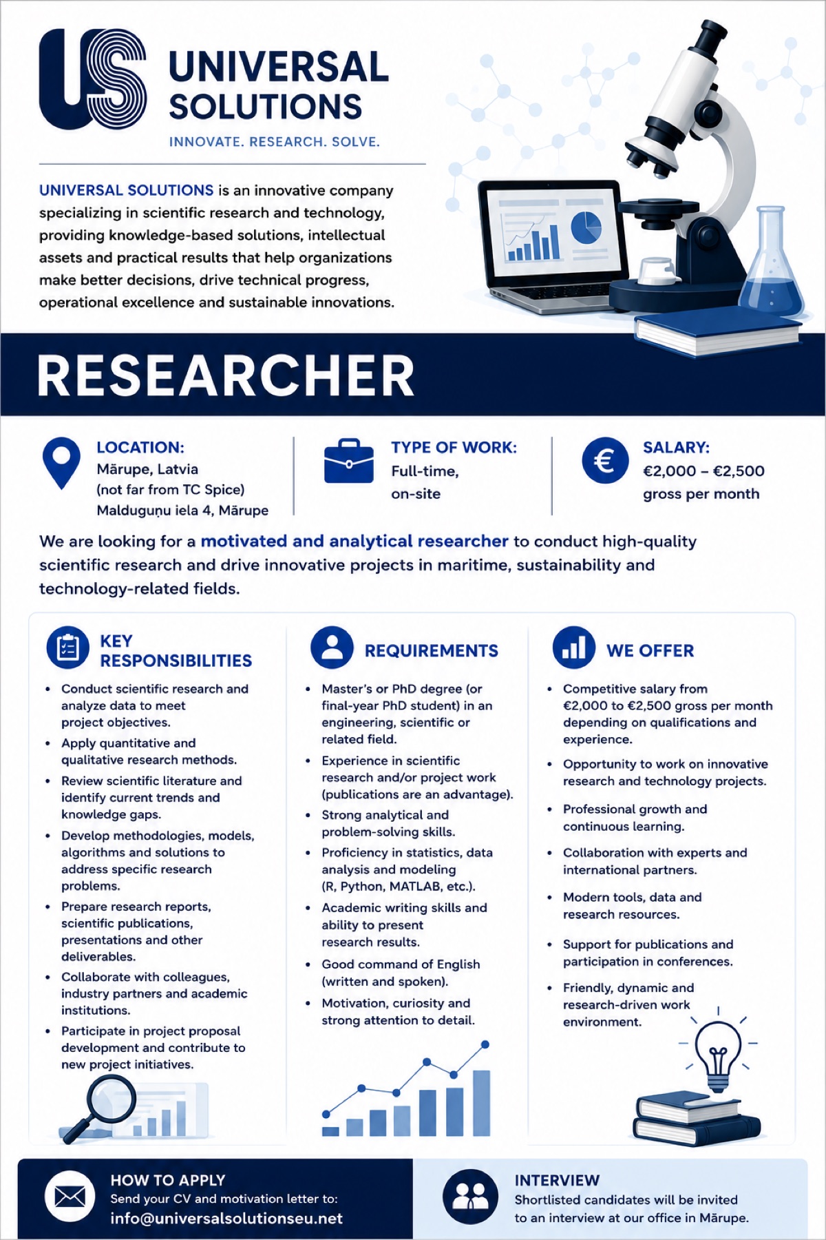 Job advertisement - Researcher (English)